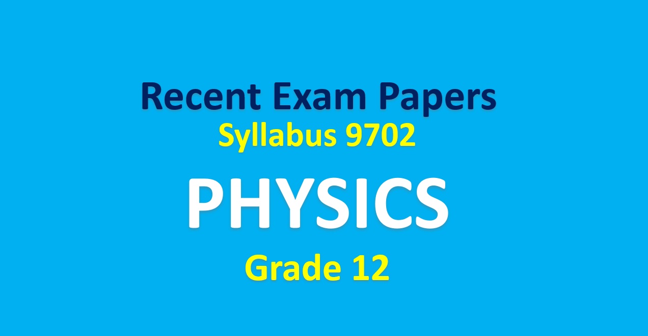 Past Paper Discussion - Physics (9702)